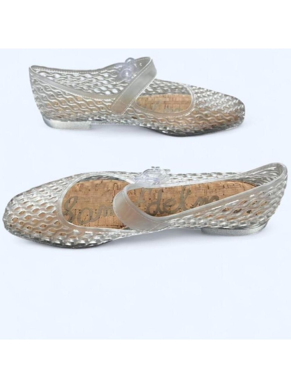 Sam Edelman Michaela Clear Jelly Shoes Size 8 Whimsy Kawaii Summer Kidcore - Picture 3 of 5